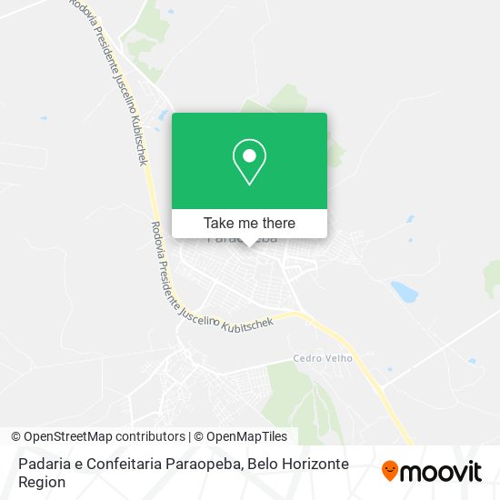 Padaria e Confeitaria Paraopeba map