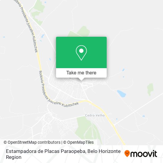 Estampadora de Placas Paraopeba map