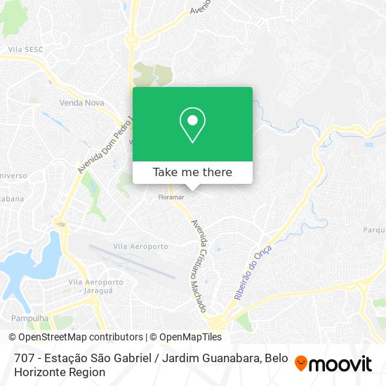 707 - Estação São Gabriel / Jardim Guanabara map