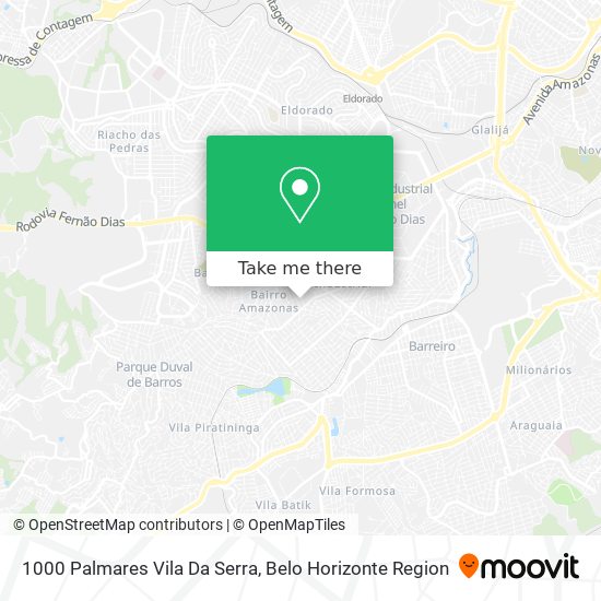 1000 Palmares Vila Da Serra map