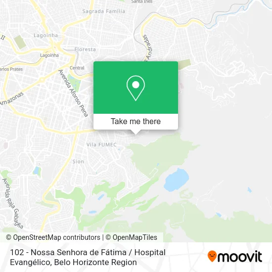 102 - Nossa Senhora de Fátima / Hospital Evangélico map