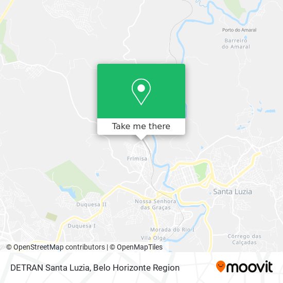 DETRAN Santa Luzia map