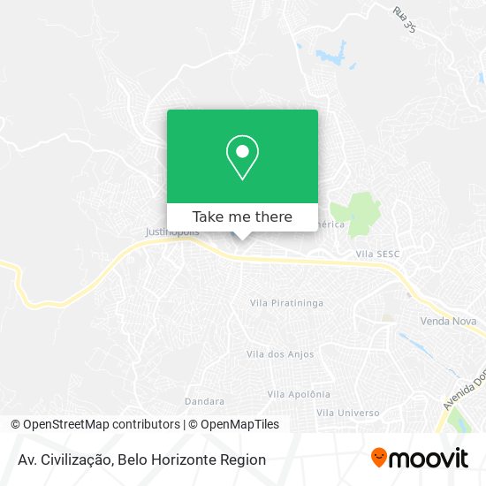 Av. Civilização map