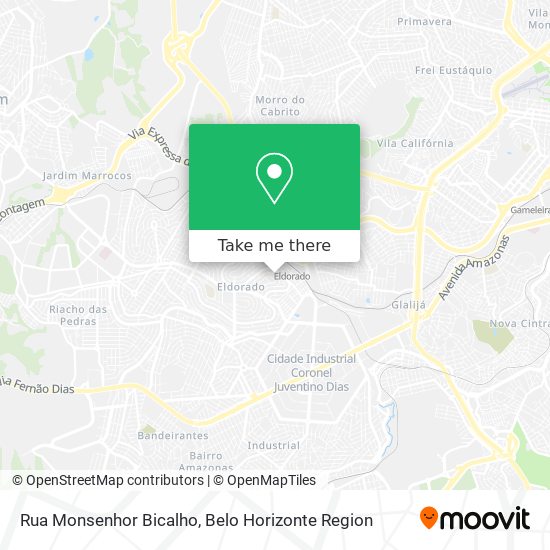 Rua Monsenhor Bicalho map