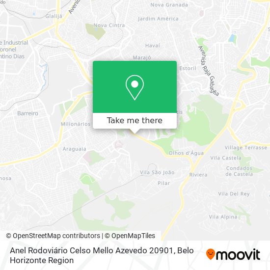 Anel Rodoviário Celso Mello Azevedo 20901 map