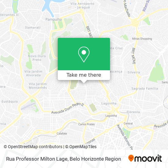 Rua Professor Milton Lage map