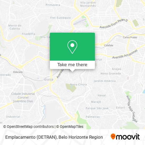 Emplacamento (DETRAN) map