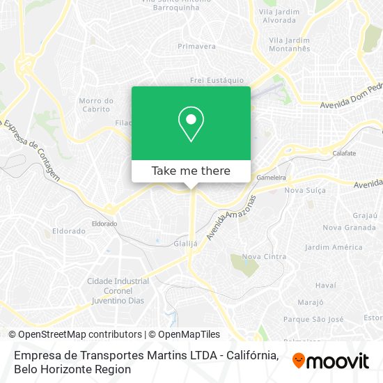 Empresa de Transportes Martins LTDA - Califórnia map