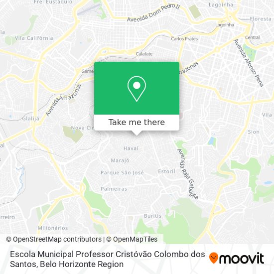 Escola Municipal Professor Cristóvão Colombo dos Santos map