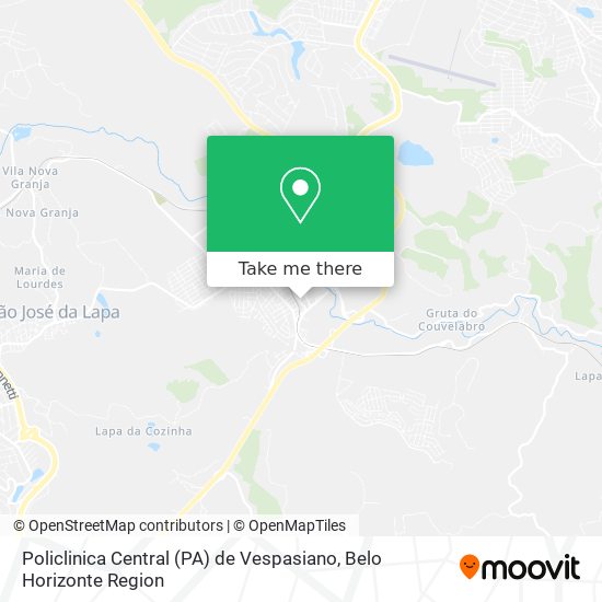 Policlinica Central (PA) de Vespasiano map