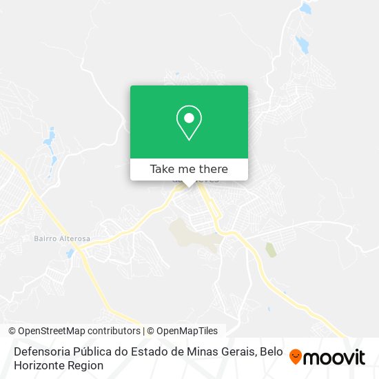 Defensoria Pública do Estado de Minas Gerais map