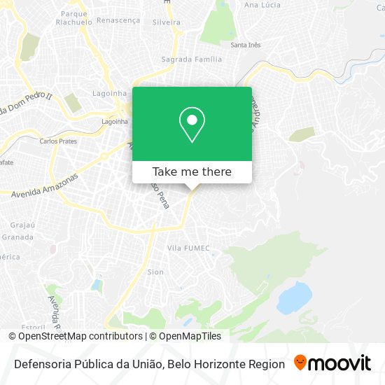 Defensoria Pública da União map