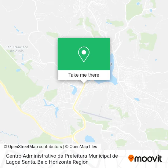 Centro Administrativo da Prefeitura Municipal de Lagoa Santa map