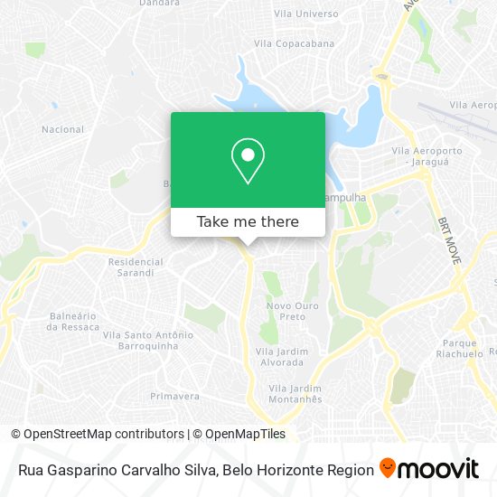 Mapa Rua Gasparino Carvalho Silva