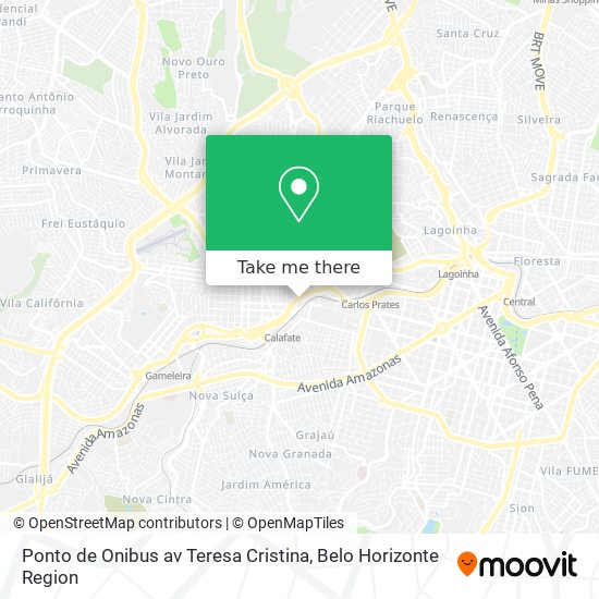Ponto de Onibus av Teresa Cristina map