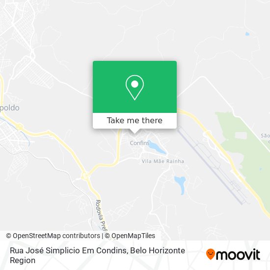 Rua José Simplicio Em Condins map