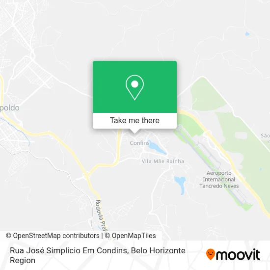 Rua José Simplicio Em Condins map