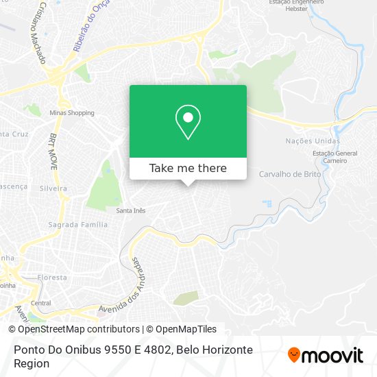 Ponto Do Onibus 9550 E 4802 map
