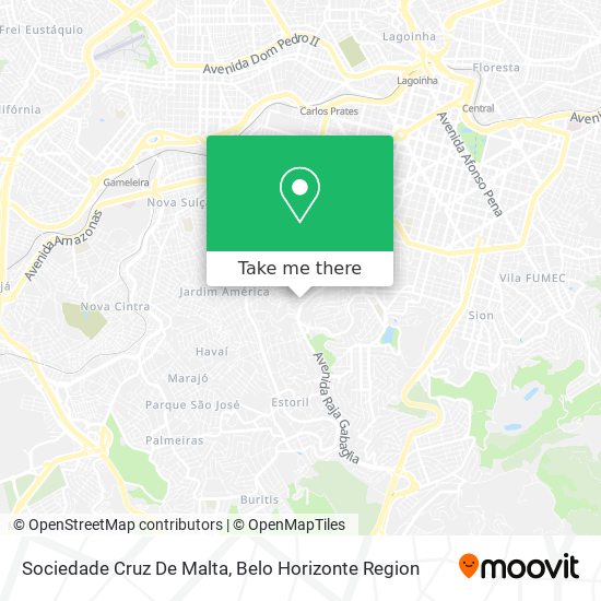 Sociedade Cruz De Malta map