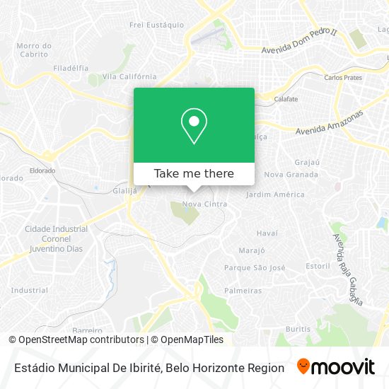 Estádio Municipal De Ibirité map