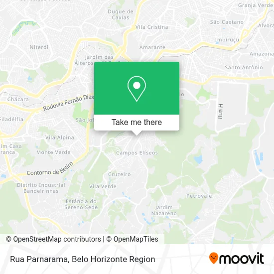 Rua Parnarama map