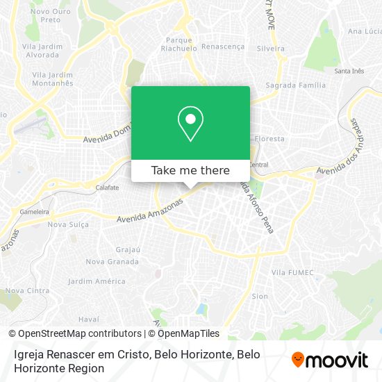 Igreja Renascer em Cristo, Belo Horizonte map