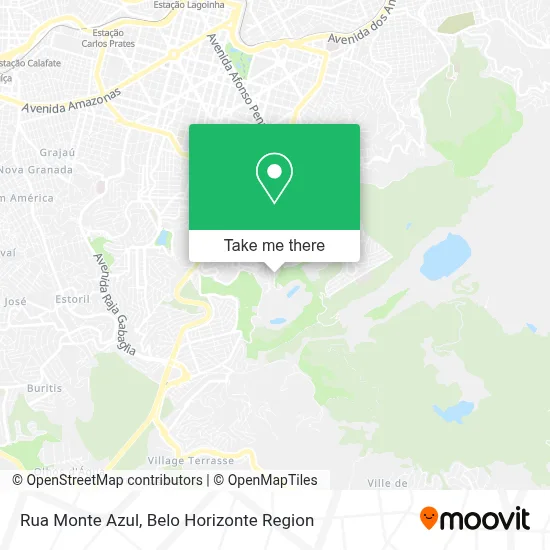 Rua Monte Azul map