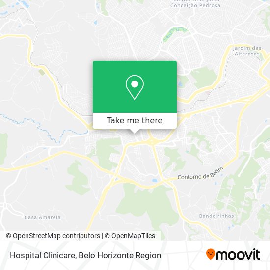 Hospital Clinicare map