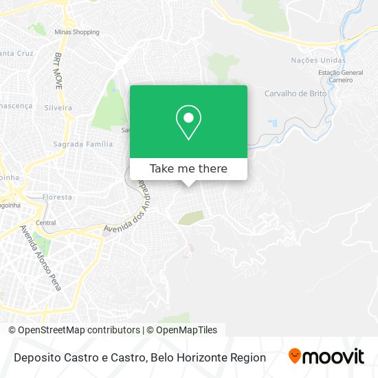 Deposito Castro e Castro map
