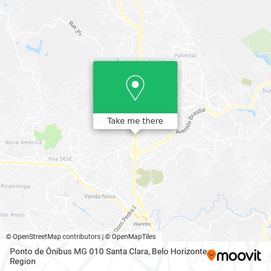 Ponto de Ônibus MG 010 Santa Clara map