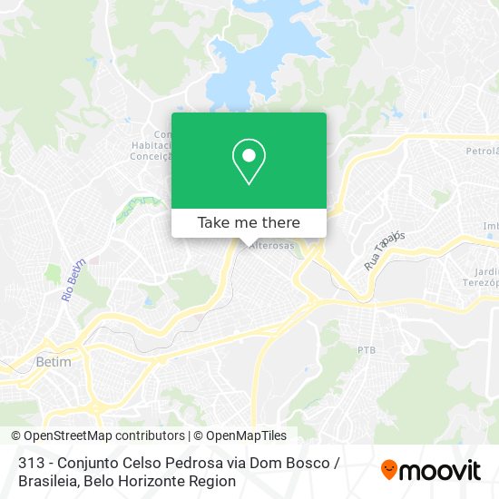 313 - Conjunto Celso Pedrosa via Dom Bosco / Brasileia map