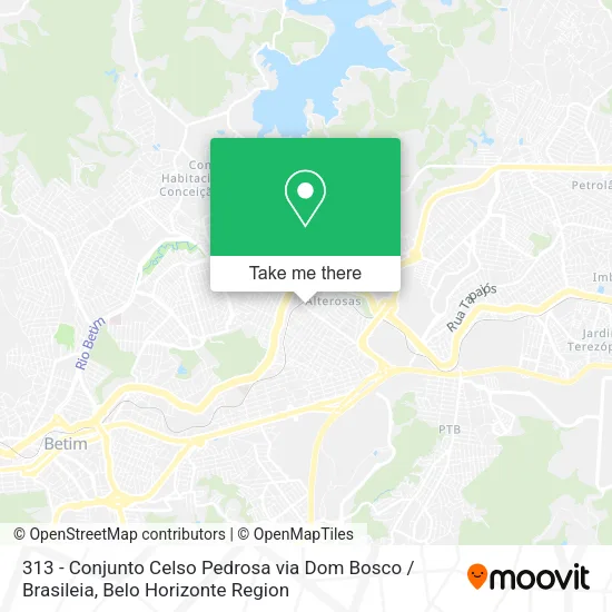 313 - Conjunto Celso Pedrosa via Dom Bosco / Brasileia map