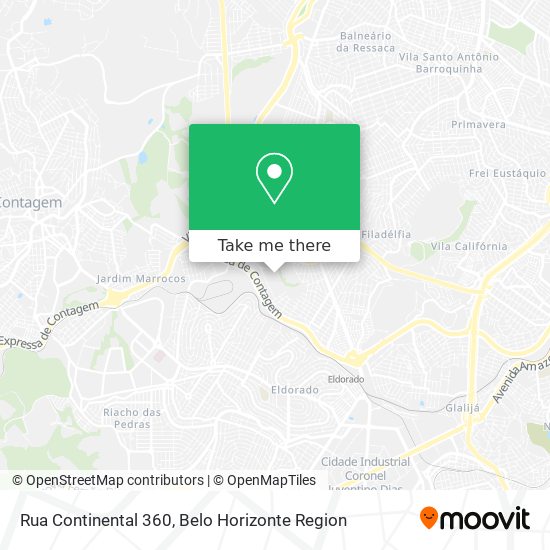 Rua Continental 360 map