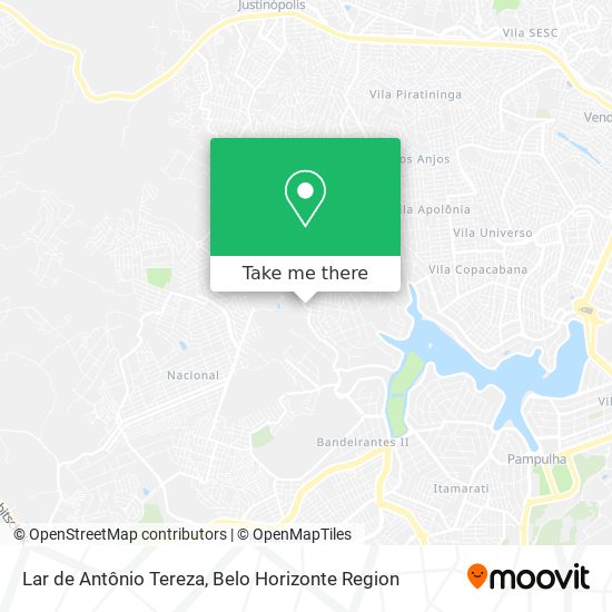 Lar de Antônio Tereza map