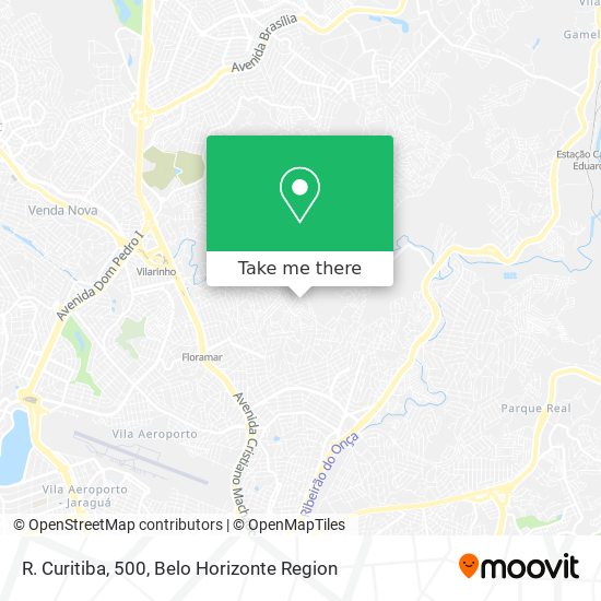 R. Curitiba, 500 map