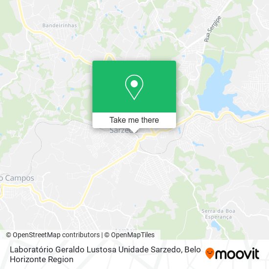 Mapa Laboratório Geraldo Lustosa Unidade Sarzedo