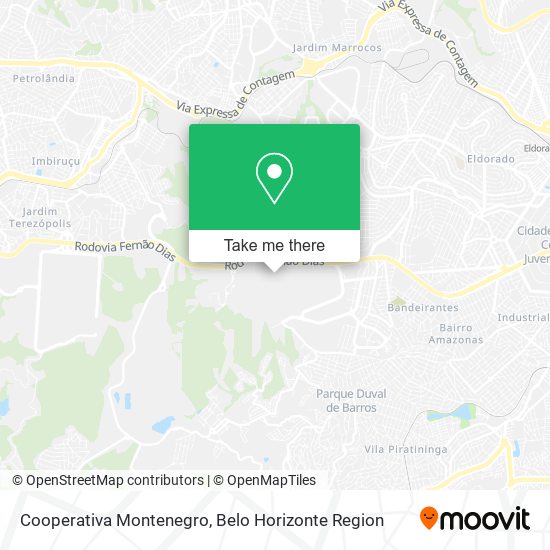 Cooperativa Montenegro map