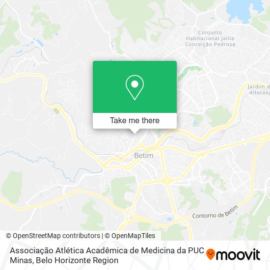 Associação Atlética Acadêmica de Medicina da PUC Minas map