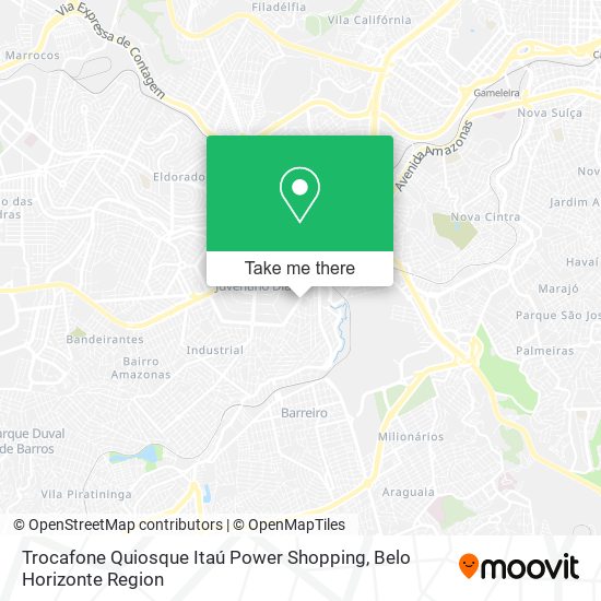 Mapa Trocafone Quiosque Itaú Power Shopping