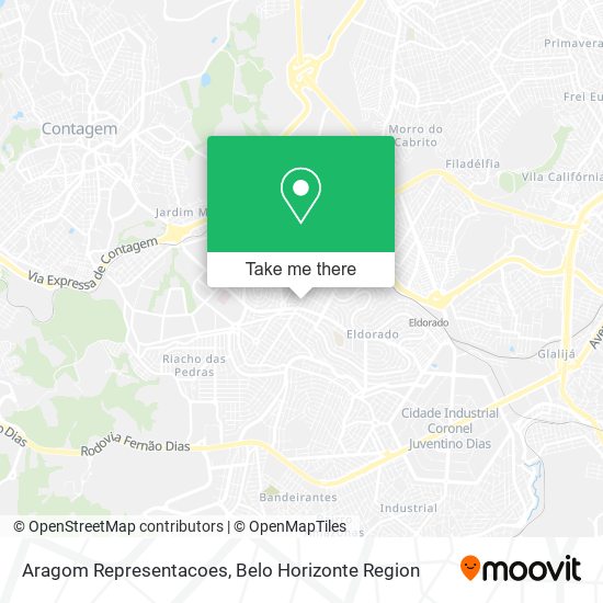 Aragom Representacoes map