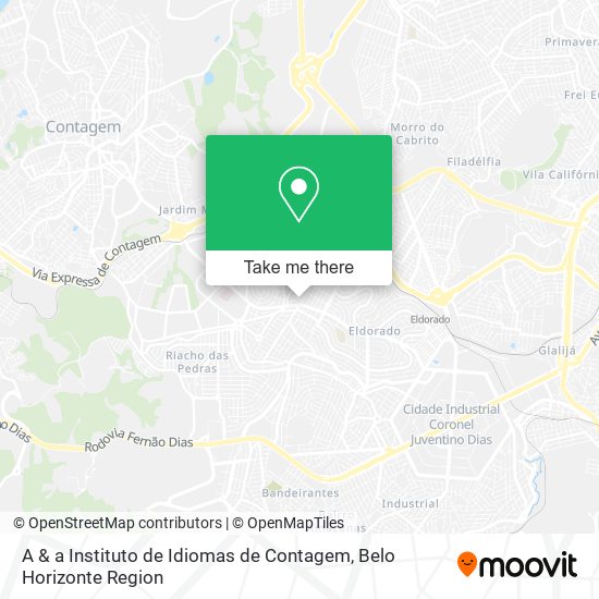 Mapa A & a Instituto de Idiomas de Contagem