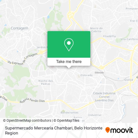 Supermercado Mercearia Chambari map