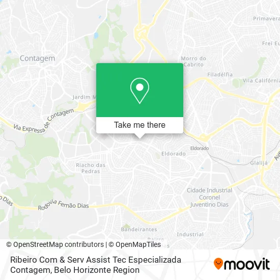 Ribeiro Com & Serv Assist Tec Especializada Contagem map