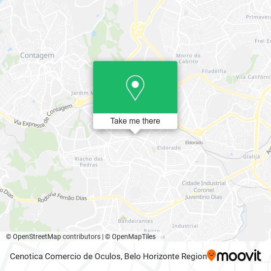 Cenotica Comercio de Oculos map