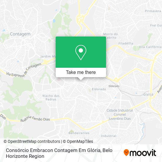 Mapa Consórcio Embracon Contagem Em Glória