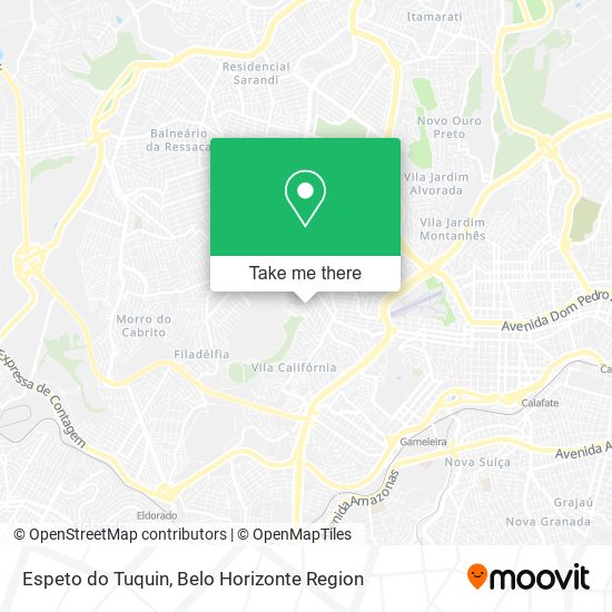 Espeto do Tuquin map