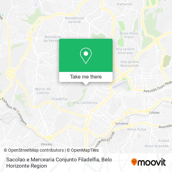 Sacolao e Mercearia Conjunto Filadelfia map