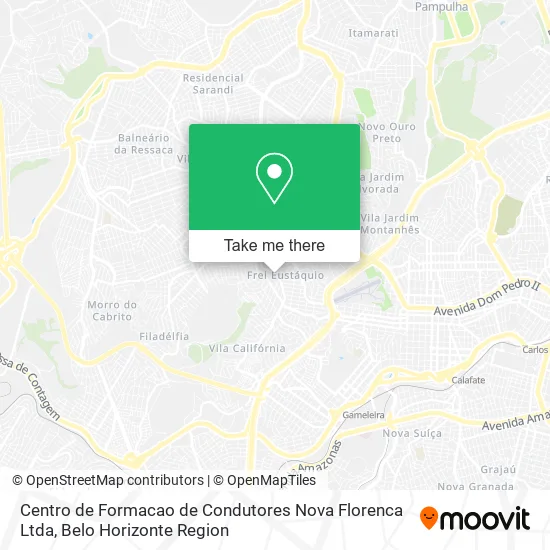 Centro de Formacao de Condutores Nova Florenca Ltda map