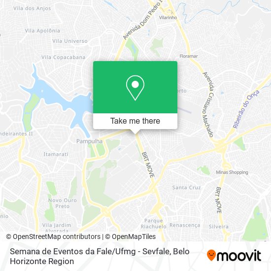 Semana de Eventos da Fale / Ufmg - Sevfale map
