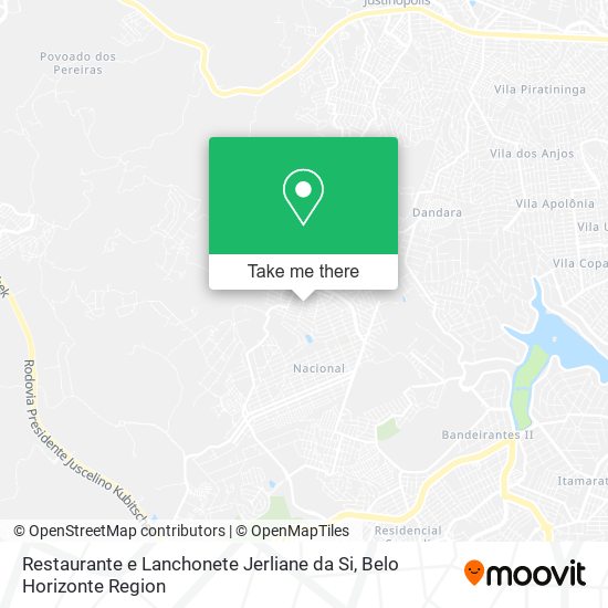 Restaurante e Lanchonete Jerliane da Si map